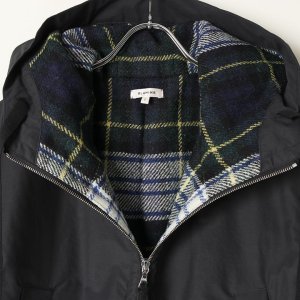 画像2: 【 40%OFF セール176,000円→105,600円】 BLAMINK ブラミンク コットンナイロンチェックアノラック{7925-230-0285-GRY-BAA}