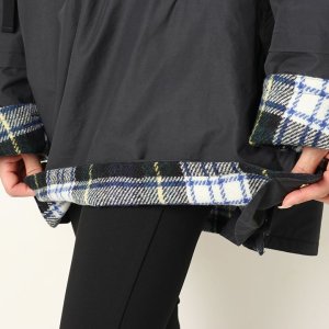 画像14: 【 40%OFF セール176,000円→105,600円】 BLAMINK ブラミンク コットンナイロンチェックアノラック{7925-230-0285-GRY-BAA}