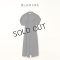 {SOLD}BLAMINK ブラミンク FALL ウール ダブルフェイス ショートスリーブコート{7925-230-0325-NVY-BBA}