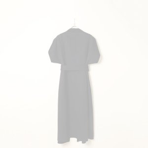 画像2:   BLAMINK ブラミンク FALL ウール ダブルフェイス ショートスリーブコート{7925-230-0325-NVY-BBA}