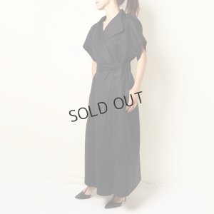 画像9: {SOLD}BLAMINK ブラミンク FALL ウール ダブルフェイス ショートスリーブコート{7925-230-0325-NVY-BBA}