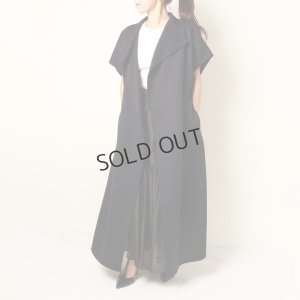 画像10: {SOLD}BLAMINK ブラミンク FALL ウール ダブルフェイス ショートスリーブコート{7925-230-0325-NVY-BBA}