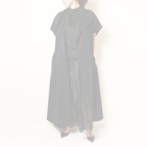 画像11:   BLAMINK ブラミンク FALL ウール ダブルフェイス ショートスリーブコート{7925-230-0325-NVY-BBA}