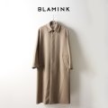 BLAMINK ブラミンク ウールステンカラー ロングコート{7925-299-0158-BEIGE-AIA}