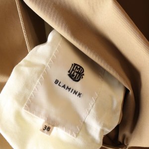 画像10: 【 40%OFF セール231,000円→138,600円】 BLAMINK ブラミンク コットンシルク ウールチェック リバーシブルコート{7925-299-0172-BEIGE-AIA}