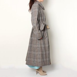 画像15: 【 40%OFF セール231,000円→138,600円】 BLAMINK ブラミンク コットンシルク ウールチェック リバーシブルコート{7925-299-0172-BEIGE-AIA}