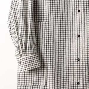 画像5: 【 40%OFF セール154,000円→92,400円】 BLAMINK ブラミンク ウールチェック バックギャザー レギュラーカラーワンピース{7926-230-0171-OFF WHITE-AIA}