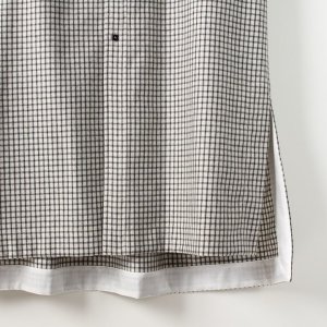 画像7: 【 40%OFF セール154,000円→92,400円】 BLAMINK ブラミンク ウールチェック バックギャザー レギュラーカラーワンピース{7926-230-0171-OFF WHITE-AIA}