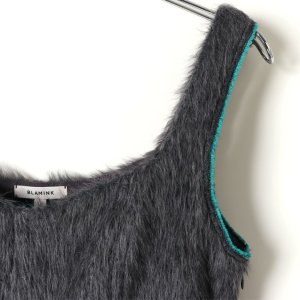 画像2: 【 40%OFF セール154,000円→92,400円】 BLAMINK ブラミンク アルパカポリエステルシャギー変形ダーツドレス{7926-230-0220-DGY-BJA}