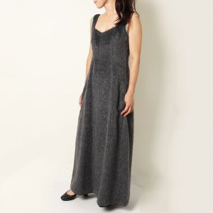 画像6: 【 40%OFF セール154,000円→92,400円】 BLAMINK ブラミンク アルパカポリエステルシャギー変形ダーツドレス{7926-230-0220-DGY-BJA}