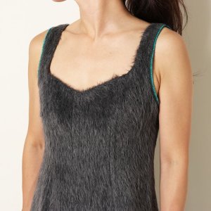 画像8: 【 40%OFF セール154,000円→92,400円】 BLAMINK ブラミンク アルパカポリエステルシャギー変形ダーツドレス{7926-230-0220-DGY-BJA}