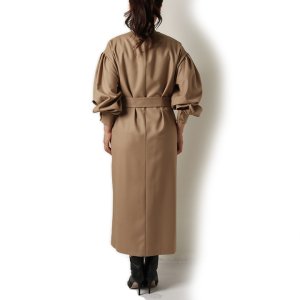 画像11: 【 40%OFF セール110,000円→66,000円】 BLAMINK ブラミンク ウールVネックロングスリーブワンピース{7926-230-0233-BEG-BJA}