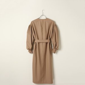 画像7: 【 40%OFF セール110,000円→66,000円】 BLAMINK ブラミンク ウールVネックロングスリーブワンピース{7926-230-0233-BEG-BJA}