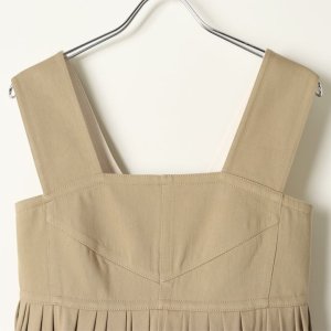 画像2: 【 40%OFF セール154,000円→92,400円】 BLAMINK ブラミンク コットンストラップタックワンピース{7926-230-0251-BEG-BAS}