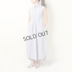 画像9: {SOLD}BLAMINK ブラミンク コットンバイアスストライプノースリーブワンピース{7926-230-0298-LBL-BBS}