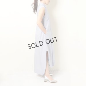 画像10: {SOLD}BLAMINK ブラミンク コットンバイアスストライプノースリーブワンピース{7926-230-0298-LBL-BBS}