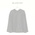   【Regular item】BLAMINK ブラミンク シルクインティメイトブラウス{7939-299-0001-BLK-BAA}