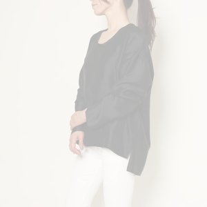 画像7:   【Regular item】BLAMINK ブラミンク シルクインティメイトブラウス{7939-299-0001-BLK-BAA}