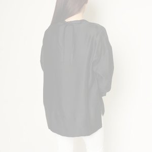 画像9:   【Regular item】BLAMINK ブラミンク シルクインティメイトブラウス{7939-299-0001-BLK-BAA}