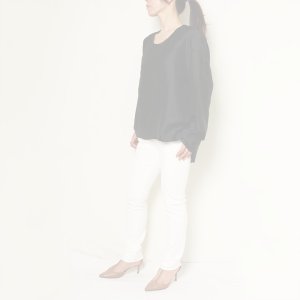 画像11:   【Regular item】BLAMINK ブラミンク シルクインティメイトブラウス{7939-299-0001-BLK-BAA}
