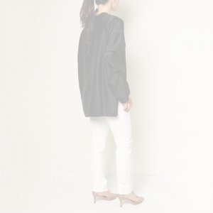 画像12:   【Regular item】BLAMINK ブラミンク シルクインティメイトブラウス{7939-299-0001-BLK-BAA}