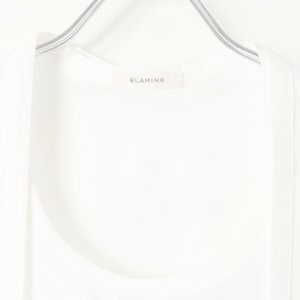 画像2:   【Regular item】BLAMINK ブラミンク シルクインティメイトブラウス{7939-299-0001-WHT-BAS}