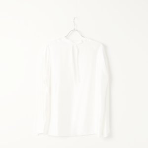 画像6:   【Regular item】BLAMINK ブラミンク シルクインティメイトブラウス{7939-299-0001-WHT-BAS}