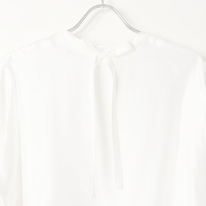 画像5:   【Regular item】BLAMINK ブラミンク シルクインティメイトブラウス{7939-299-0001-WHT-BAS}