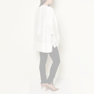 画像9:   【Regular item】BLAMINK ブラミンク シルクインティメイトブラウス{7939-299-0001-WHT-BAS}