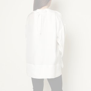 画像11:   【Regular item】BLAMINK ブラミンク シルクインティメイトブラウス{7939-299-0001-WHT-BAS}