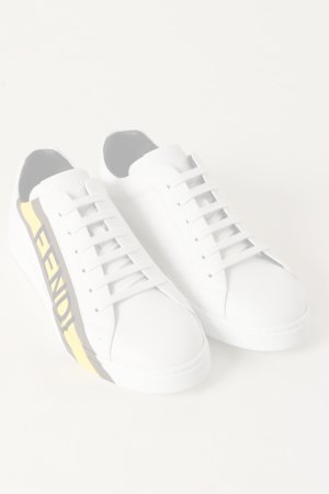 画像1:   FENDI フェンディ レザースニーカー {-BJA}  :7E1380-WHT 
