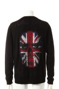 PHILIPP PLEIN フィリッププレイン cardigan brit skull{09FWSWE071-BLK-}