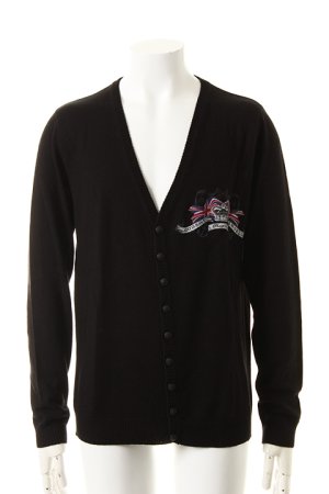 画像2: PHILIPP PLEIN フィリッププレイン cardigan brit skull{09FWSWE071-BLK-}