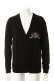 画像2: PHILIPP PLEIN フィリッププレイン cardigan brit skull{09FWSWE071-BLK-} (2)