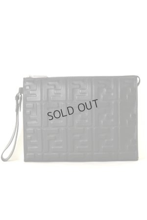 画像1: {SOLD}FENDI フェンディ CLUTCH NAPPA FF 1974 EMBOSSED{-BJA}