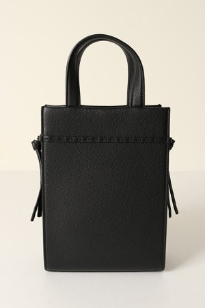 画像3: FENDI フェンディ ゴートゥ ショッパー スモール ブラックレザー バッグ{-BCS}