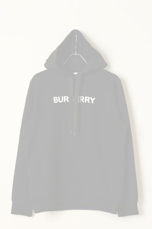 画像1:   BURBERRY バーバリー ロゴプリント コットンフーディー{-BCS}