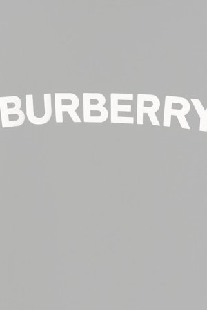 画像2:   BURBERRY バーバリー ロゴプリント コットンフーディー{-BCS}
