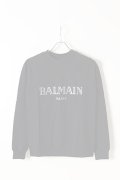   BALMAIN バルマン BF1 C&S TOP SWEAT BALMAIN LOGO{816804619I-0100-AIS}