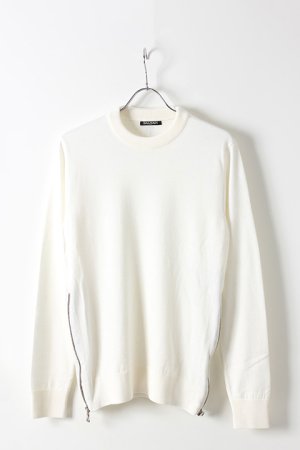 画像1: BALMAIN バルマン KNIT PULL SIDE ZIP{-AHA}