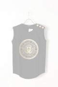   BALMAIN バルマン BF1 T-SHIRT BLASON LOGO G-PRINT SSL{828105I001-5100-AIS}