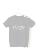   BALMAIN バルマン BF1 T-SHIRT LOGO G-PRINT SSL{828120326I-0100-AIS}
