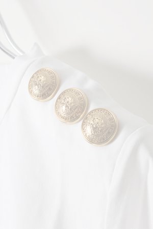 画像3:   BALMAIN バルマン BF1 T-SHIRT BALMAIN-LOGO FOIL{9111077I042-GAD-AIS}