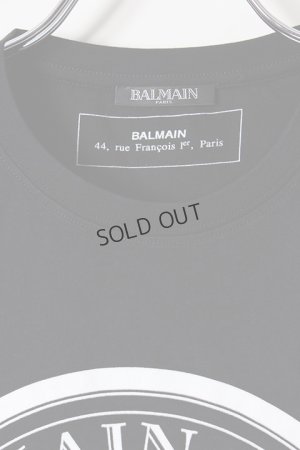 画像3: BALMAIN バルマン BH2 T-SHIRTS COIN-LOGO FLOCKY{-AIS}