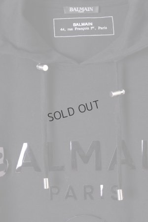 画像2: {SOLD}BALMAIN バルマン BH2 C&S PULL HOODIE NEW-LOGO{-AIA}