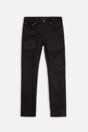 画像1: Nudie Jeans ヌーディージーンズ Grim Tim Dry Everblack グリムティム スリムストレート ジーンズ(レングス30) {113033030GRIMTIM792-BEA}