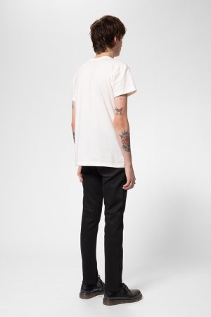 画像3: Nudie Jeans ヌーディージーンズ Grim Tim Dry Everblack グリムティム スリムストレート ジーンズ(レングス30) {113033030GRIMTIM792-BEA}