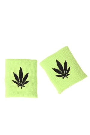 画像1: Palm Angels パームエンジェルス WEED WRISTBANDS{PMOA001S7195049-4110-AGS}