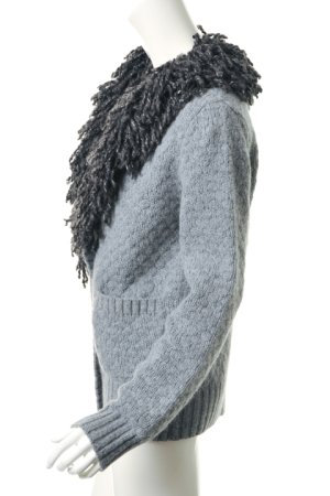 画像2: dictionary ディクショナリー Fringe knit collar Cardigan{A11-LK1-CD01-02-}