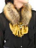 dictionary ディクショナリー Fur and Ruffled collar{A11-LL1-NE01-01-}